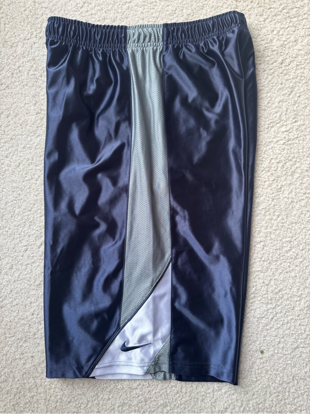 Nike Navy and Gray Boys' Athletic Shorts